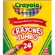 CRAYONES JUMBO CRAYOLA COLORES SURTIDOS C/24 - Envío Gratuito