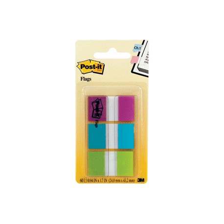 BANDERITAS POST-IT COLORES FRIOS PAQUETE CON 60 - Envío Gratuito