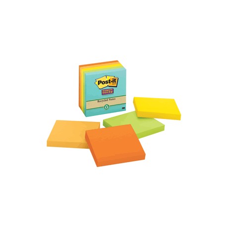 POST-IT FARMERS MARKET 3X3 5 PAQUETES CON 90 HOJAS - Envío Gratuito