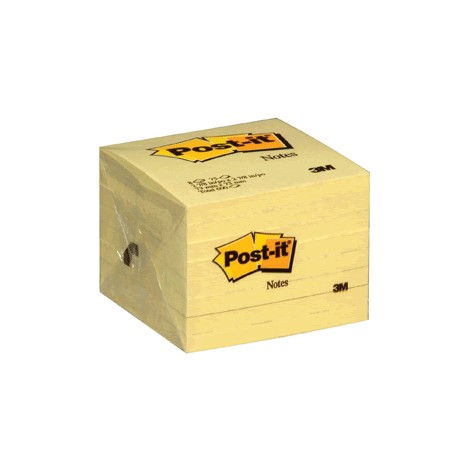 POST-IT 654 3 X 3 AMARILLO BLOCK C/100HOJAS PAQ/6 - Envío Gratuito