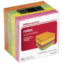 MININOTAS OFFICE DEPOT NEON 2 X 2 - Envío Gratuito