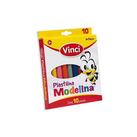 PLASTILINA PARA MOLDEAR VINCI COLORES SURTIDOS C10 - Envío Gratuito