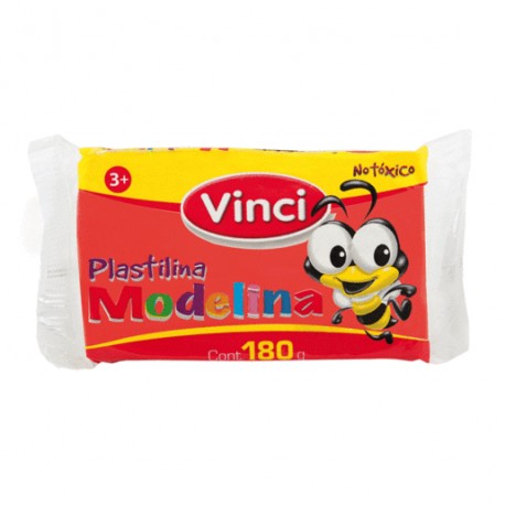 PLASTILINA ROJA BARRA CON 180 GRMS. VINCI - Envío Gratuito