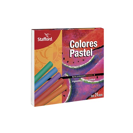 PINTURAS AL PASTEL 24 COLORES - Envío Gratuito