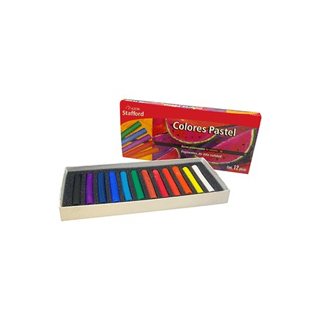 ESTUCHE COLORES PASTEL CON 12 COLORES - Envío Gratuito