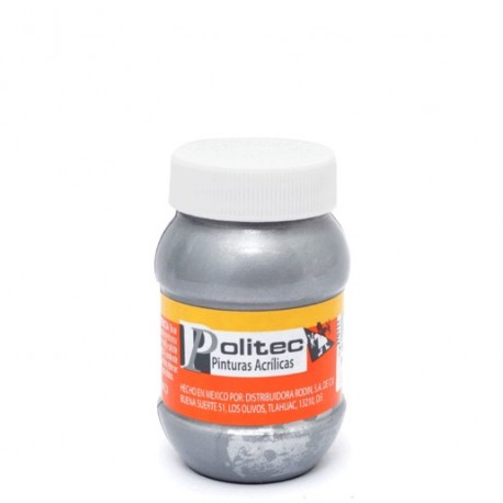 PINTURA ACRILICA POLITEC PLATA L-700 100ML - Envío Gratuito