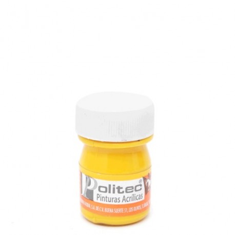 PINTURA ACRILICO POLITEC AMARILLO MEDIO No318 20ML - Envío Gratuito