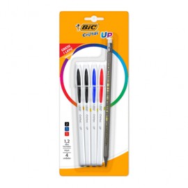 PLUMA CRISTAL BIC UP 1.2 MM CON 4 MAS 1 - Envío Gratuito