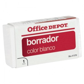 GOMA BLANCA CON FAJILLA OFFICE DEPOT 3 PIEZAS - Envío Gratuito