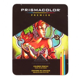 CAJA DE COLORES PRISMACOLOR METALICA CON 72 PIEZAS - Envío Gratuito