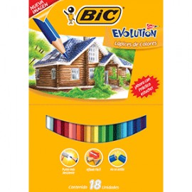 CAJA DE COLORES BIC CONTE CON 18 PIEZAS - Envío Gratuito